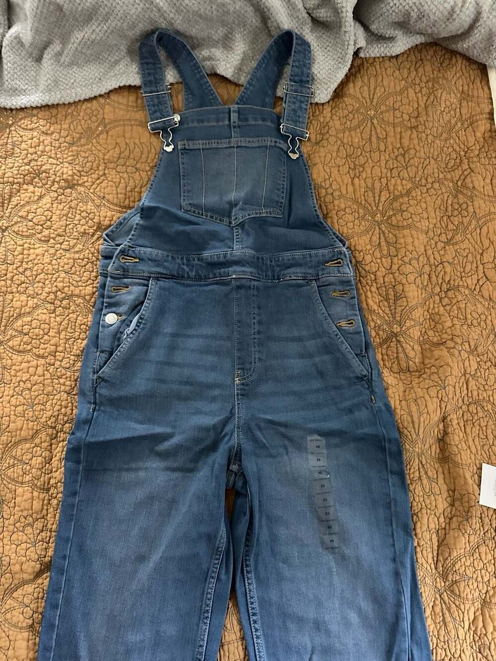Free Assembly Women's Denim Overalls